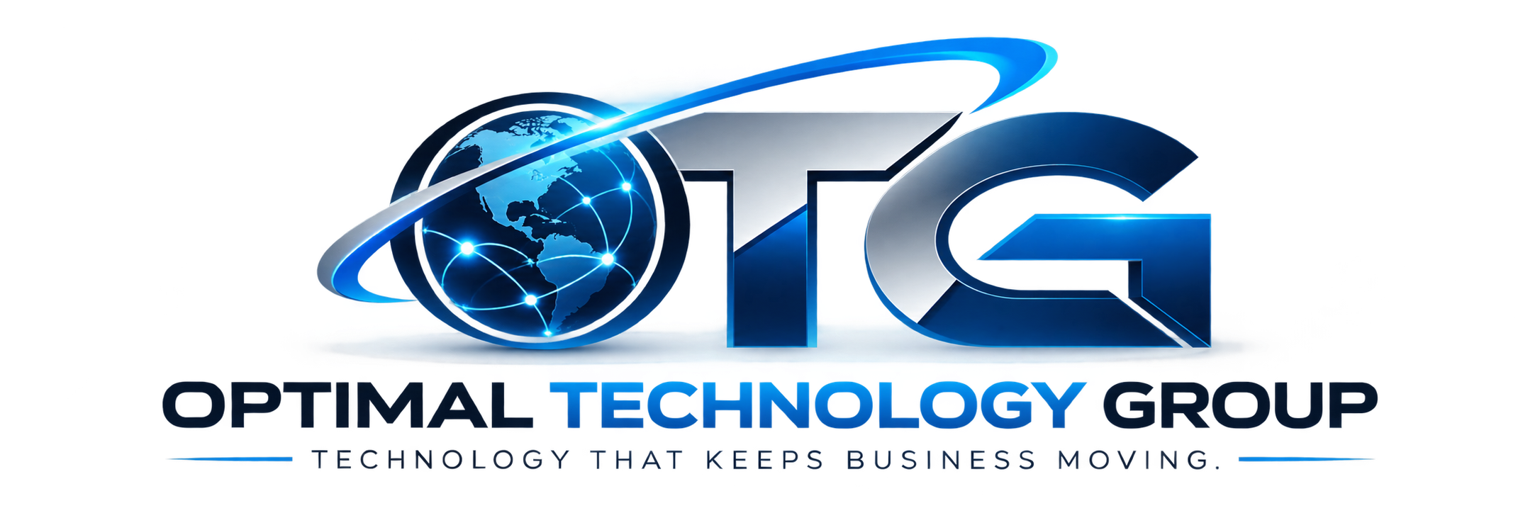 Optimal Technology Group logo with the words Technology that keeps business moving